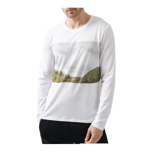 ATM Classic Jersey Long Sleeve Crew Neck Tee Graphic Print XL Mens New - Picture 1 of 9
